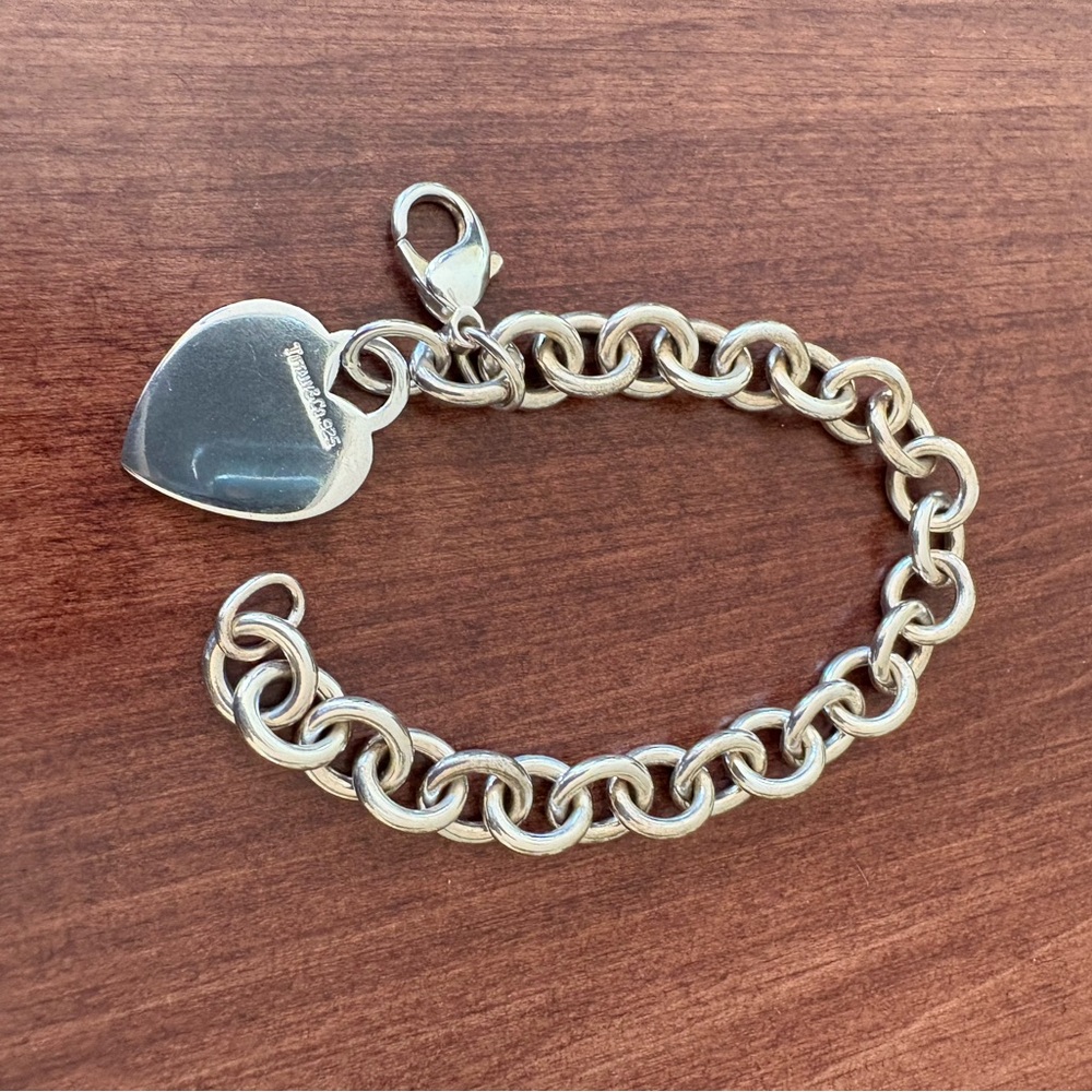 Tiffany & Co. Silver Heart Bracelet - Picture 2 of 8